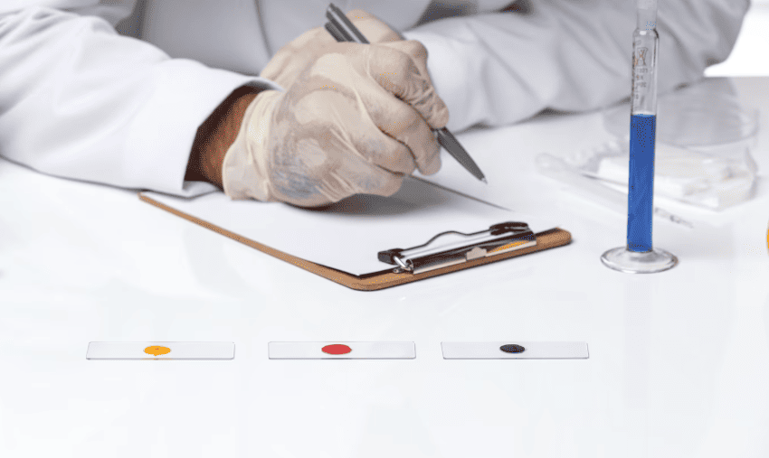 Médico fazendo exames